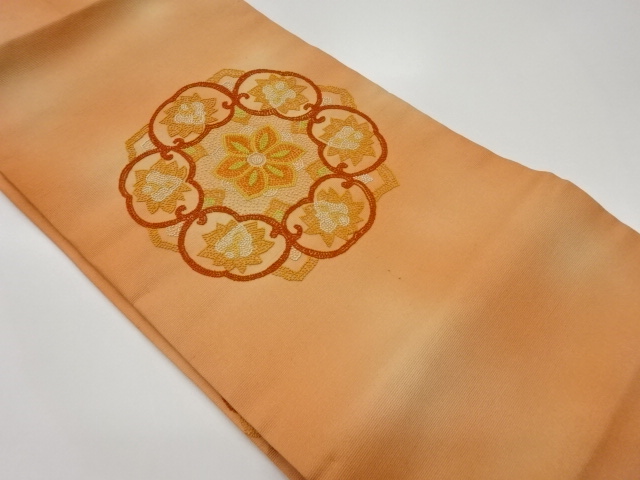 相良刺繍華文模様名古屋帯